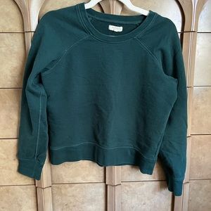 Emerald Green Madewell Raglan Crewneck Sweatshirt